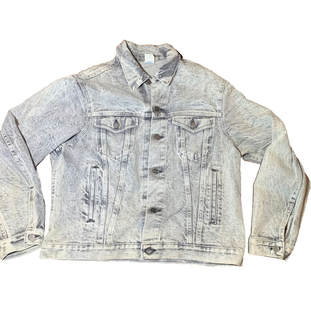 Vintage Bristol Blues Acid Wash Denim Jean Jacket Women’s Size 46 XL Made In USA